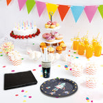 Cheetah 40 Piece Party Tableware Set Robot