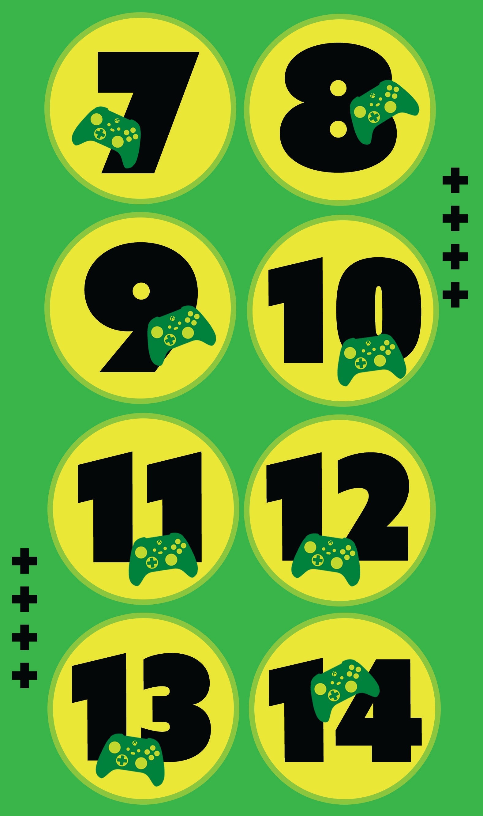 Xbox Multi Ages 7-14 Sticker Birthday Card Official Product