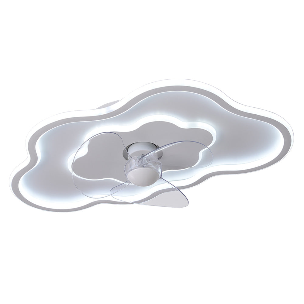 Cloud-shaped Ceiling Mount Led Fan Light