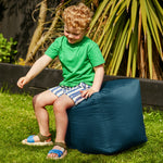 Outdoor Bean Cube Pouffe Bean Bag | Teal