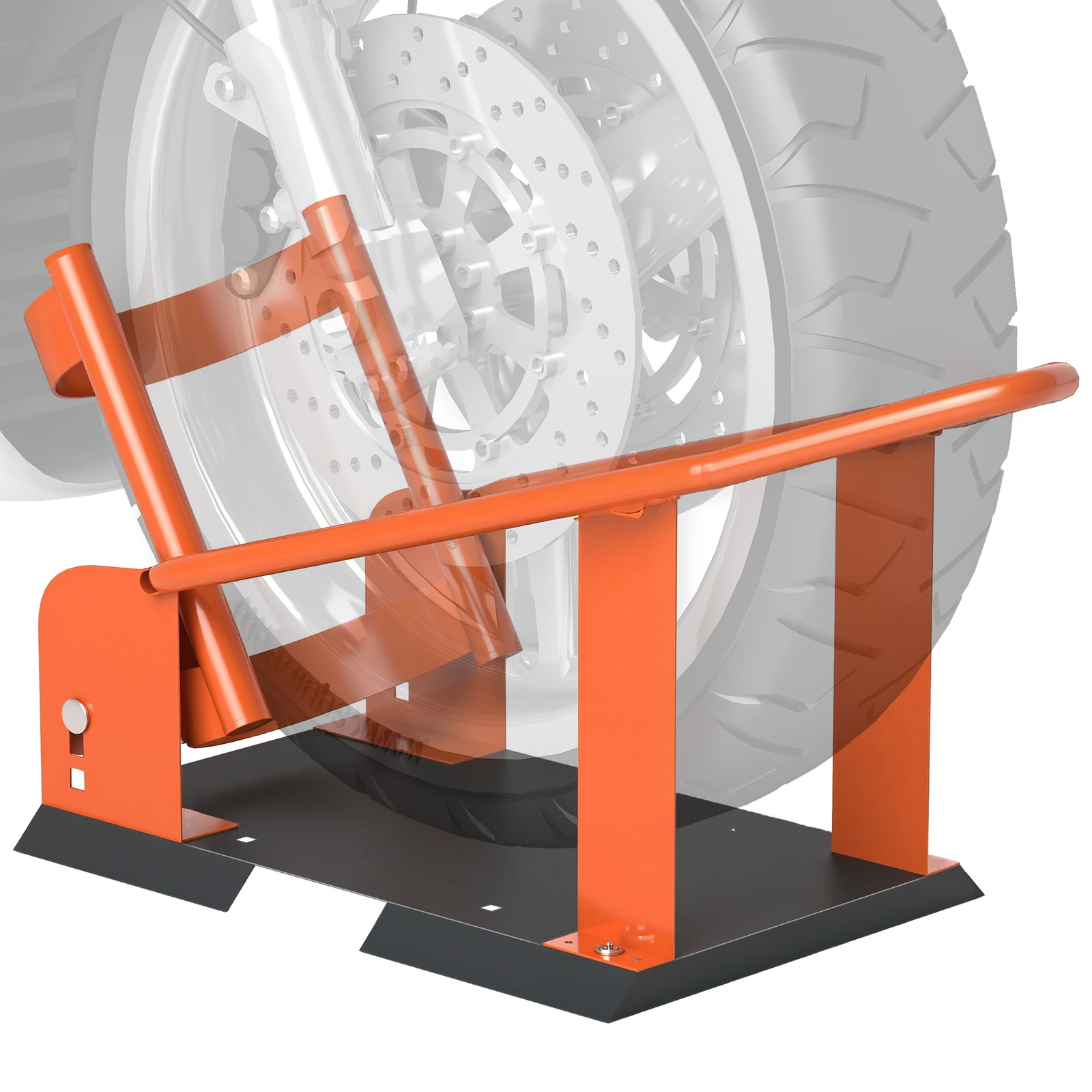 HOMCOM 816.5 Kg Motorcycle Wheel Chock, Motorcycle Front Wheel Holder