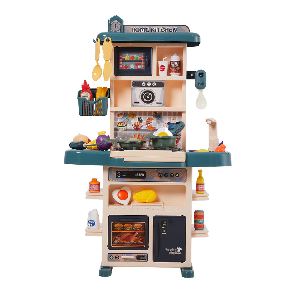Children Pretend Kitchen Playset 43pcs Toy Accessory Set | Green
