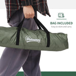 Camping Tent For 2 Person Dome Tent With Storage Pocket | Dark Green