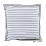 Striped Chair Seat Pad | 40cm x 40cm | Grey & White