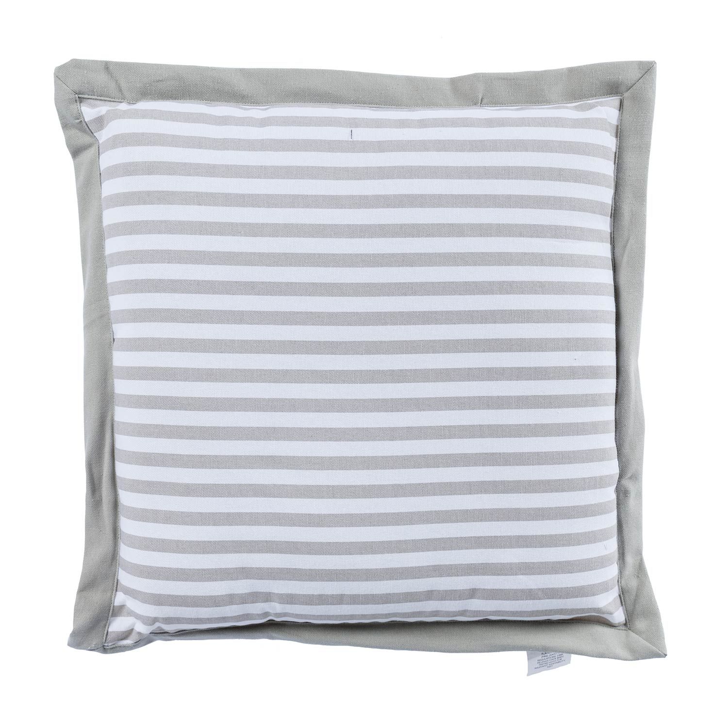 Striped Chair Seat Pad | 40cm x 40cm | Grey & White