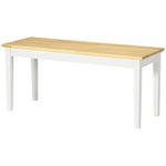 Wood Dining Bench For 2 People