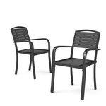 Garden Dining Armchairs In Grey – Available In Sets Of 2 Or 4 | Set of 4 | Grey