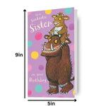 The Gruffalo Fantastic Sister' Birthday Card Official Product
