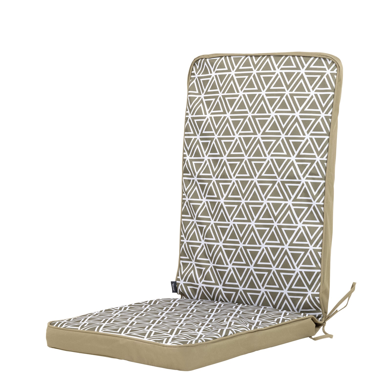 Outdoor High Back Seat Cushion Set Of 2 Deck Stripe