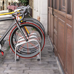 Bike Rack Floor Stand 3 Racks | Silver
