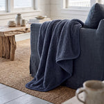 Borgan Teddy Fleece Throw | 130cm x 170cm | Blue