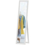 37 X 157 Cm Full Length Mirror With Frame For Bedroom | White