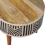 Solid Wood Edessa Bone Inlay Coffee Table