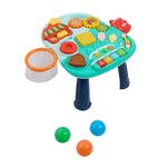 2-in-1 Baby Walker And Baby Interactive Entertainment Game Table | Green