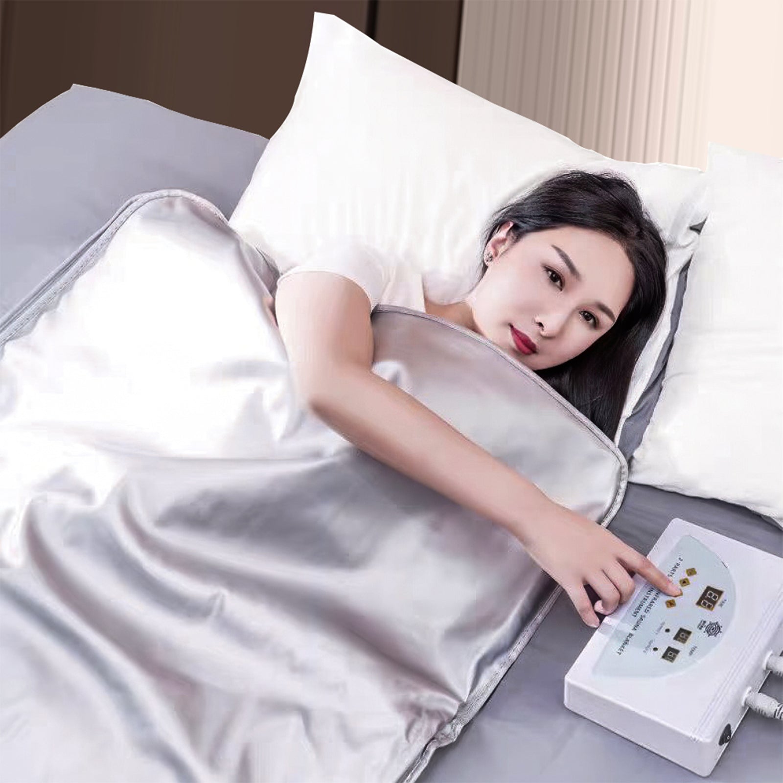 520w 2-part Far Infrared Sauna Blanket | Silver
