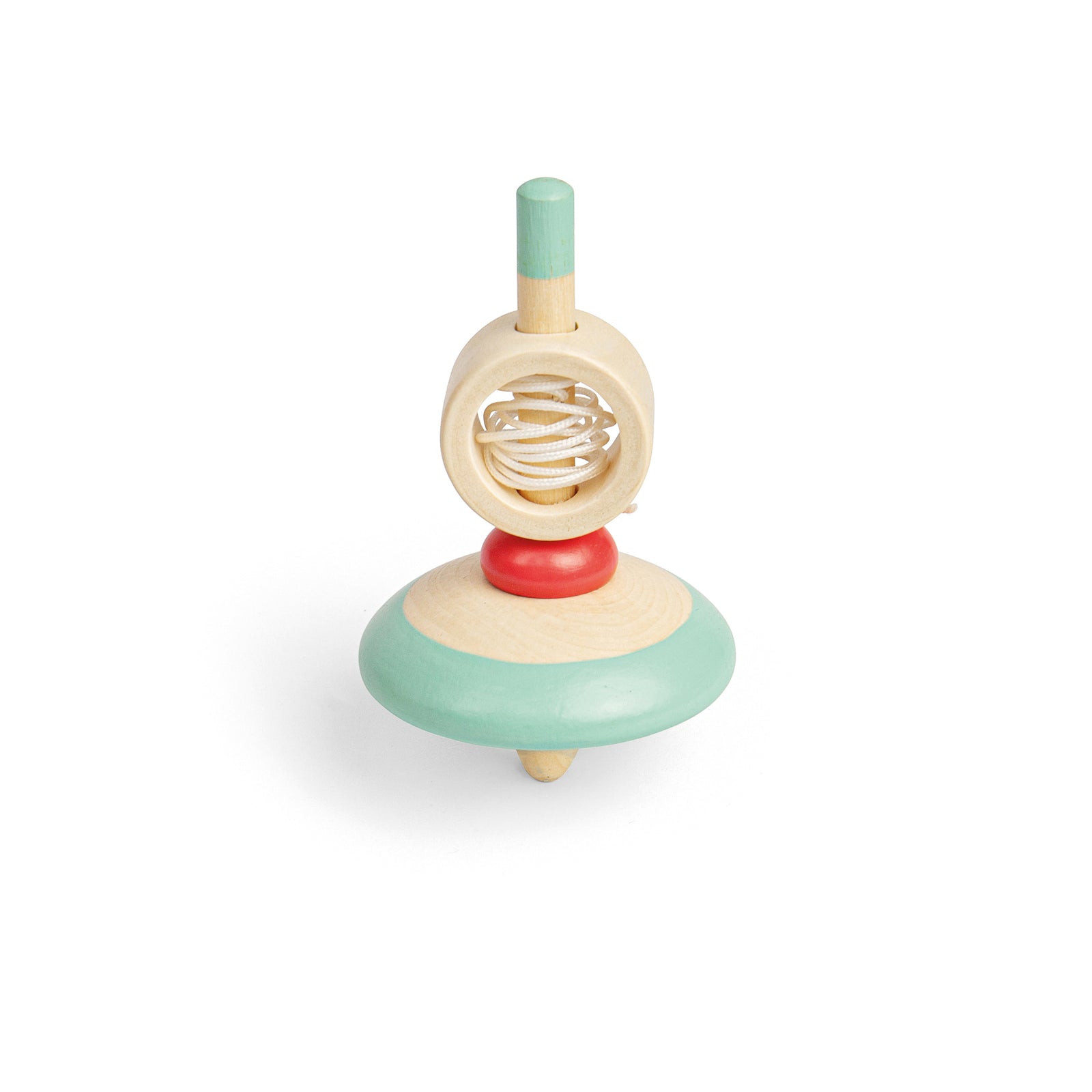 Wooden Pull String Spinning Tops