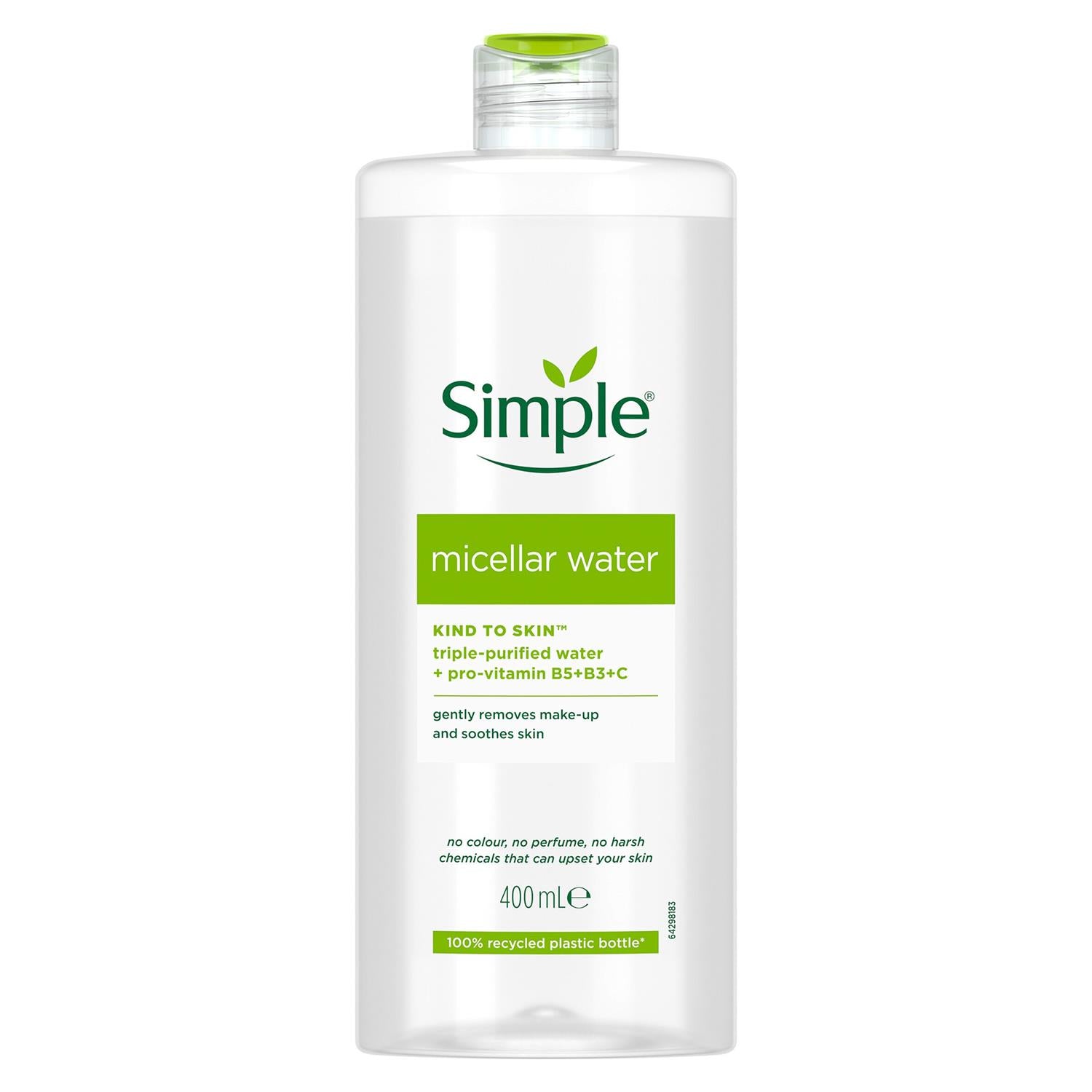 Simple Micellar Water Sheet Mask & Biodegradable Wipes Bundle