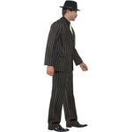 Gold Pinstripe Gangster Costume | Medium