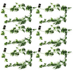 6 X 180cm Artificial Hanging Trailing Variegated Monstera Plant