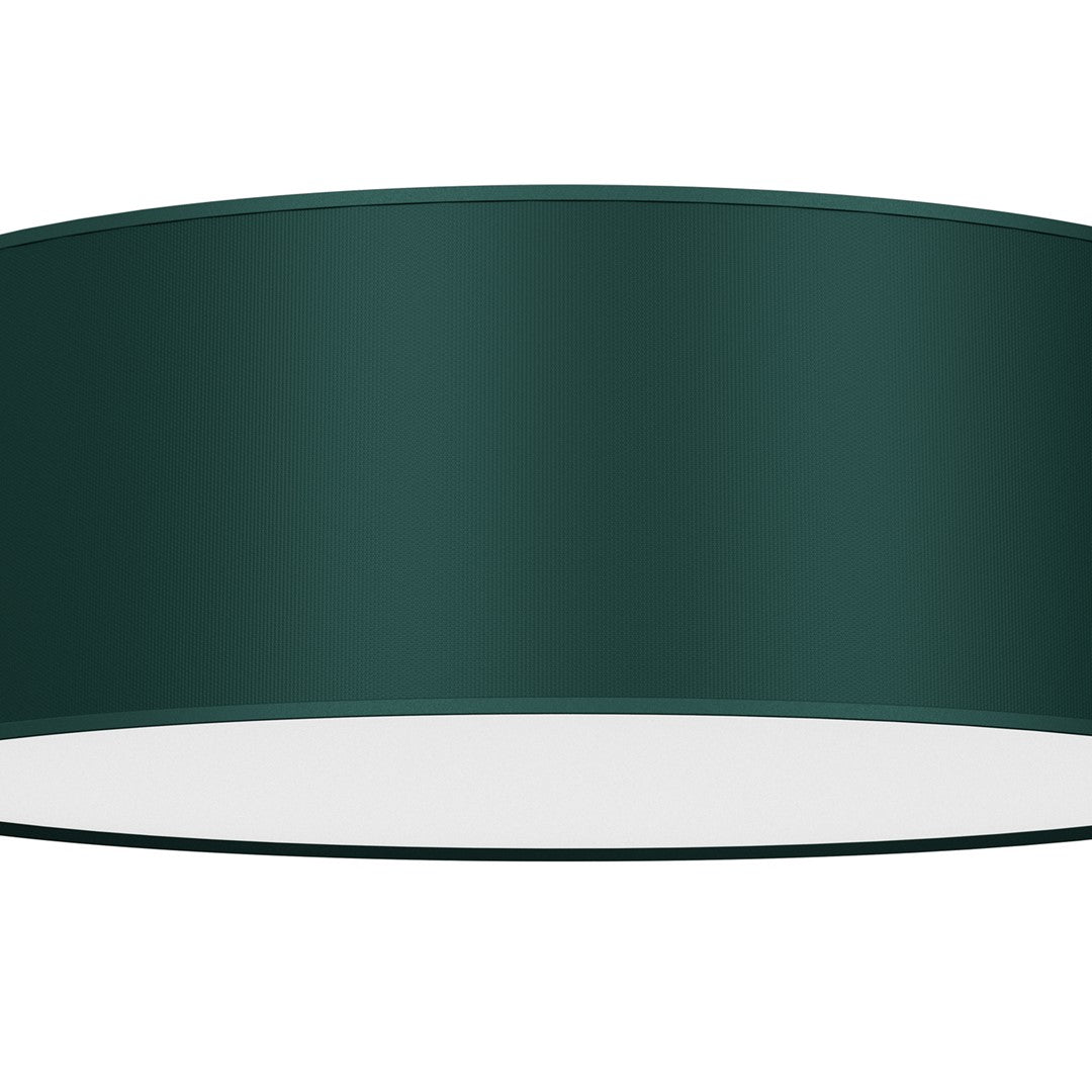 Verde Hand Made Scandi Style Ceiling Lamp In A Rich Green Finish Holds 3xe27 Led Bulbs