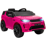 Land Rover Licensed Kids Electric Car W/ Remote Music | Pink