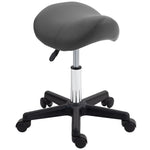 Saddle Stool Adjustable Rolling Salon Chair For Massage Spa | One Size | Gray