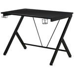 Gaming Desk With Cup Holder Cable Hole