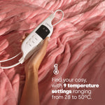 Electric Heated Throw Pink 160x120cm With Adjustable Heat Settings