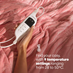 Electric Heated Throw Pink 160x120cm With Adjustable Heat Settings