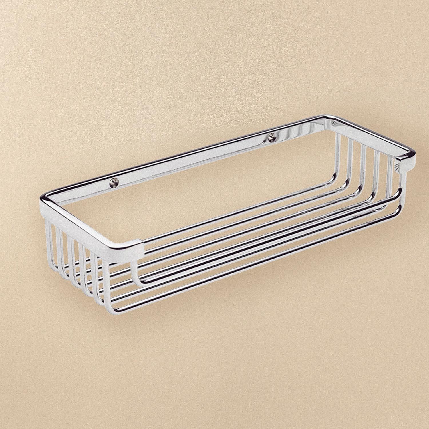 Shower Caddy, Shower Basket, 30cm, Silver, Architect S+ Collection