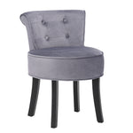 Modern Cozy Velvet Accent Slipper Bedroom Chair Small Single Dressing Table Vanity Makeup Chair