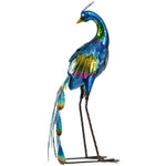 59cm Peacock Garden Statue, Steel Lawn Decor, Gift