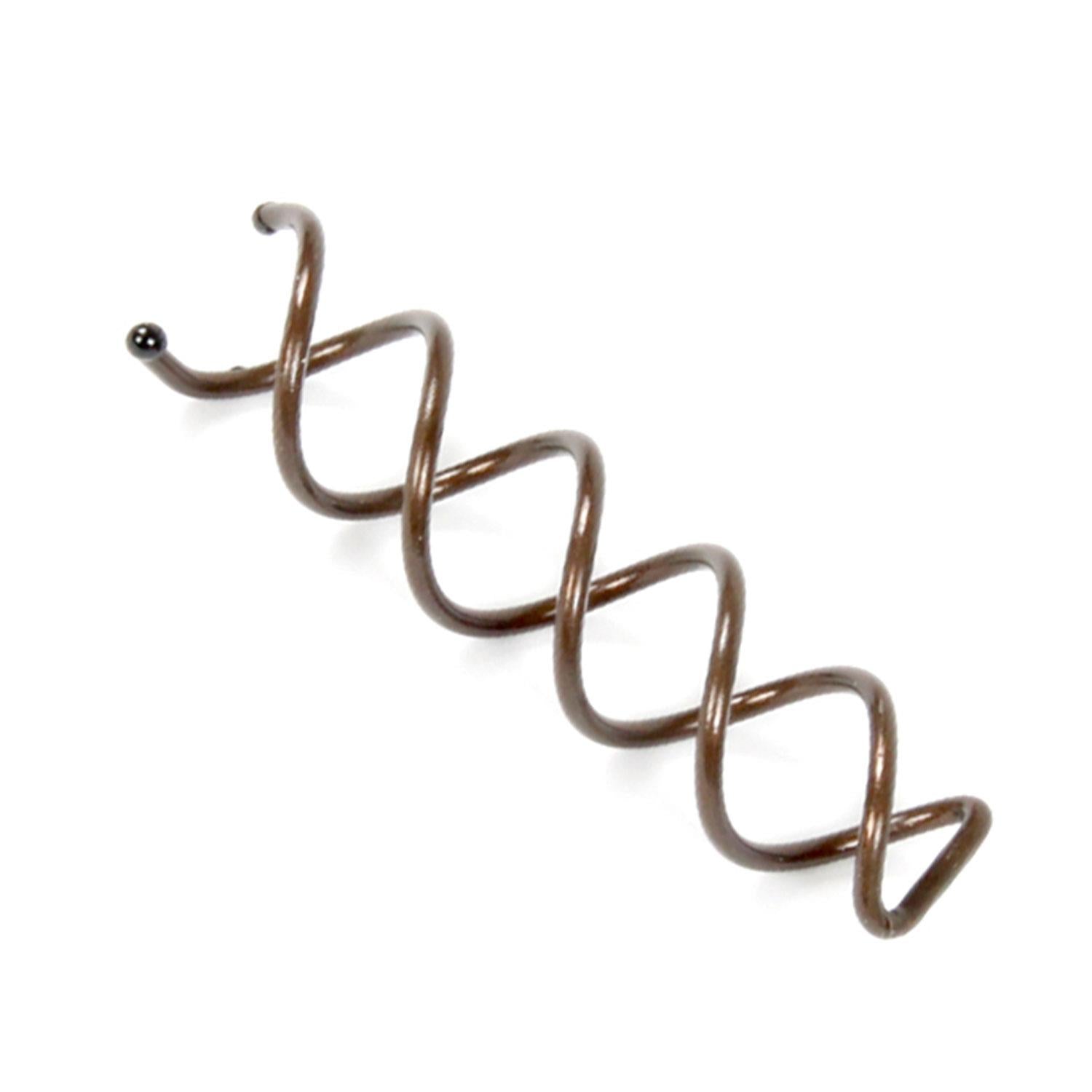 Hair Spiral Grip Hair Essentials, Golden - Pack Of 2