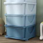 Kids Storage Units With Drawers 4 Tier Chest Dresser Tower | Blue