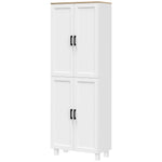 170cm Freestanding Kitchen Cupboard 4 Door Storage Cabinet