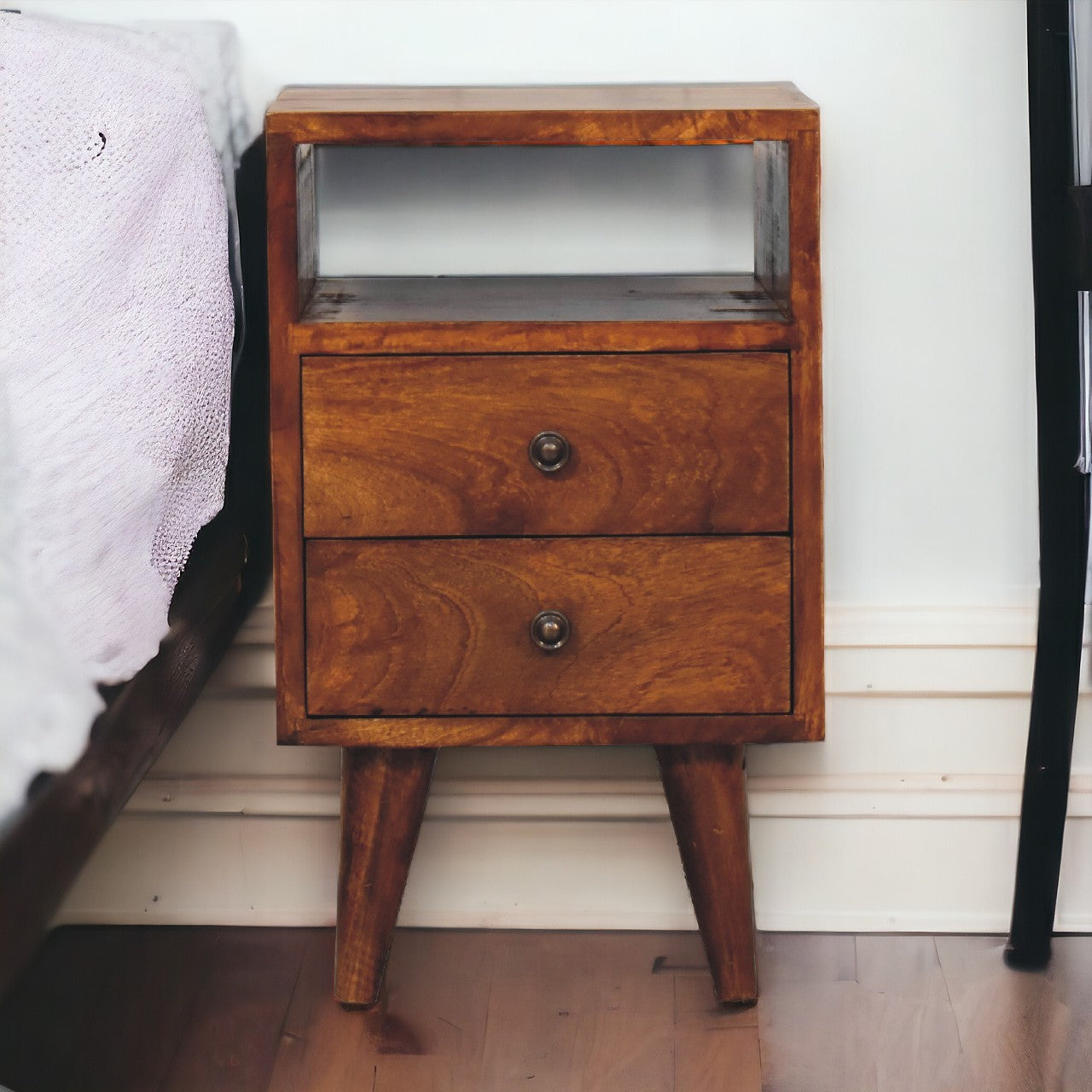 Solid Wood Mini Classic Chestnut Bedside
