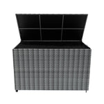 Rattan Cushion Storage Box 996l | Grey