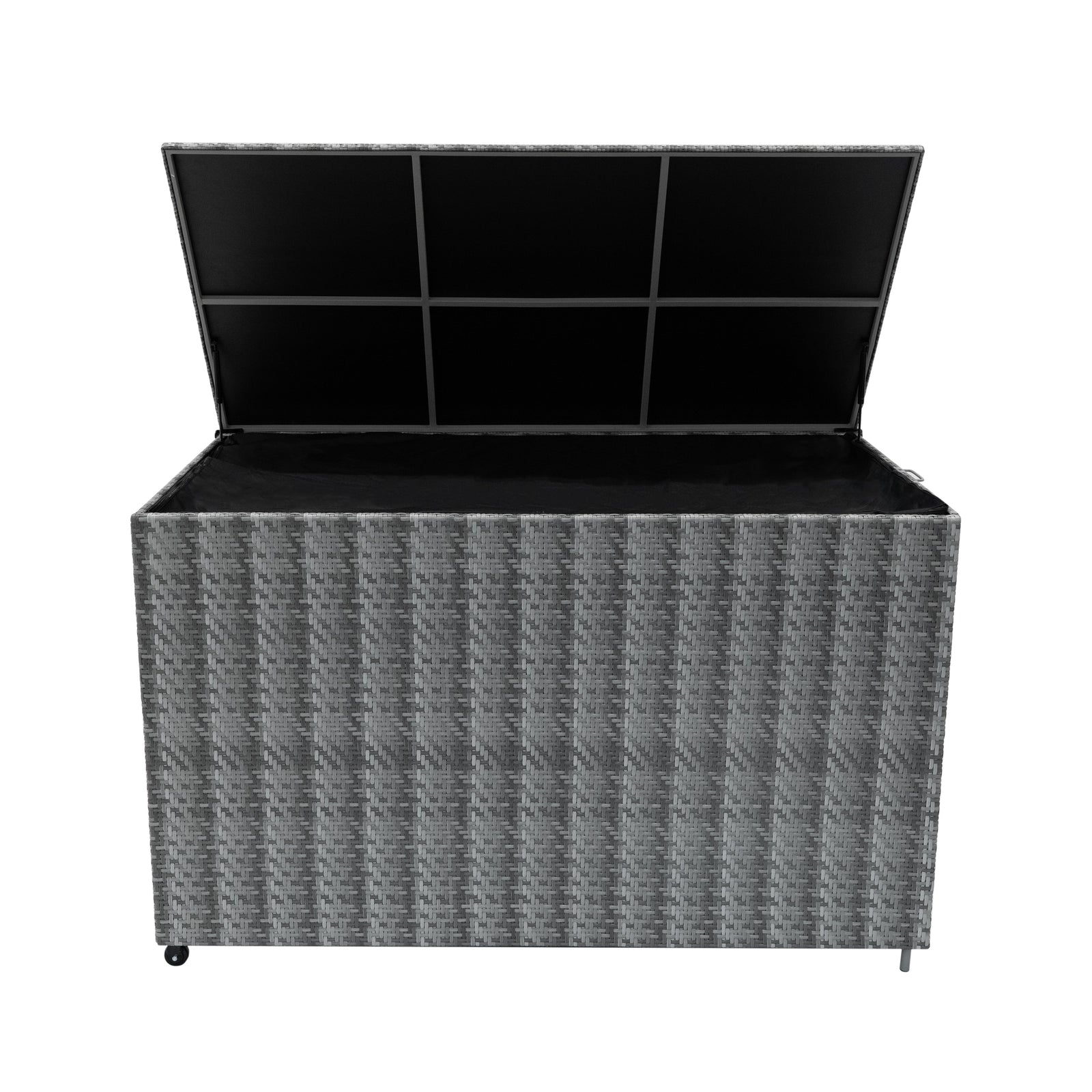 Rattan Cushion Storage Box 996l | Grey