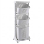 Laundry Basket Bathroom Clothes Storage On Wheels