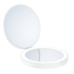 Led Shaving Make Up Folding Travel Mirror 7x Magnification | White