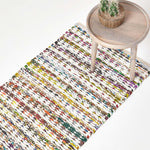Handwoven Multi Coloured 100% Cotton Diamond Chindi Rug | 200cm | Multi Colour