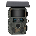 Solar Trail Camera 4k Dual Lens Wifi Bluetooth Night Vision 32gb Card | Camouflage