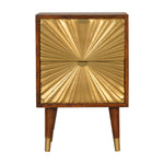 Solid Wood Manila Gold Bedside