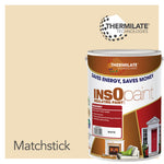 Insopaint Exterior Masonry Paint - Heat Reflecting, Insulating & Weatherproof Exterior Wall Protection | 5l | Matchstick