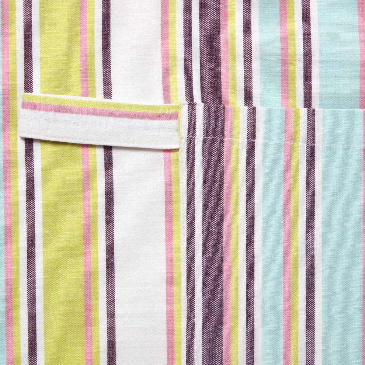 Osaka Green Stripe Cotton Apron