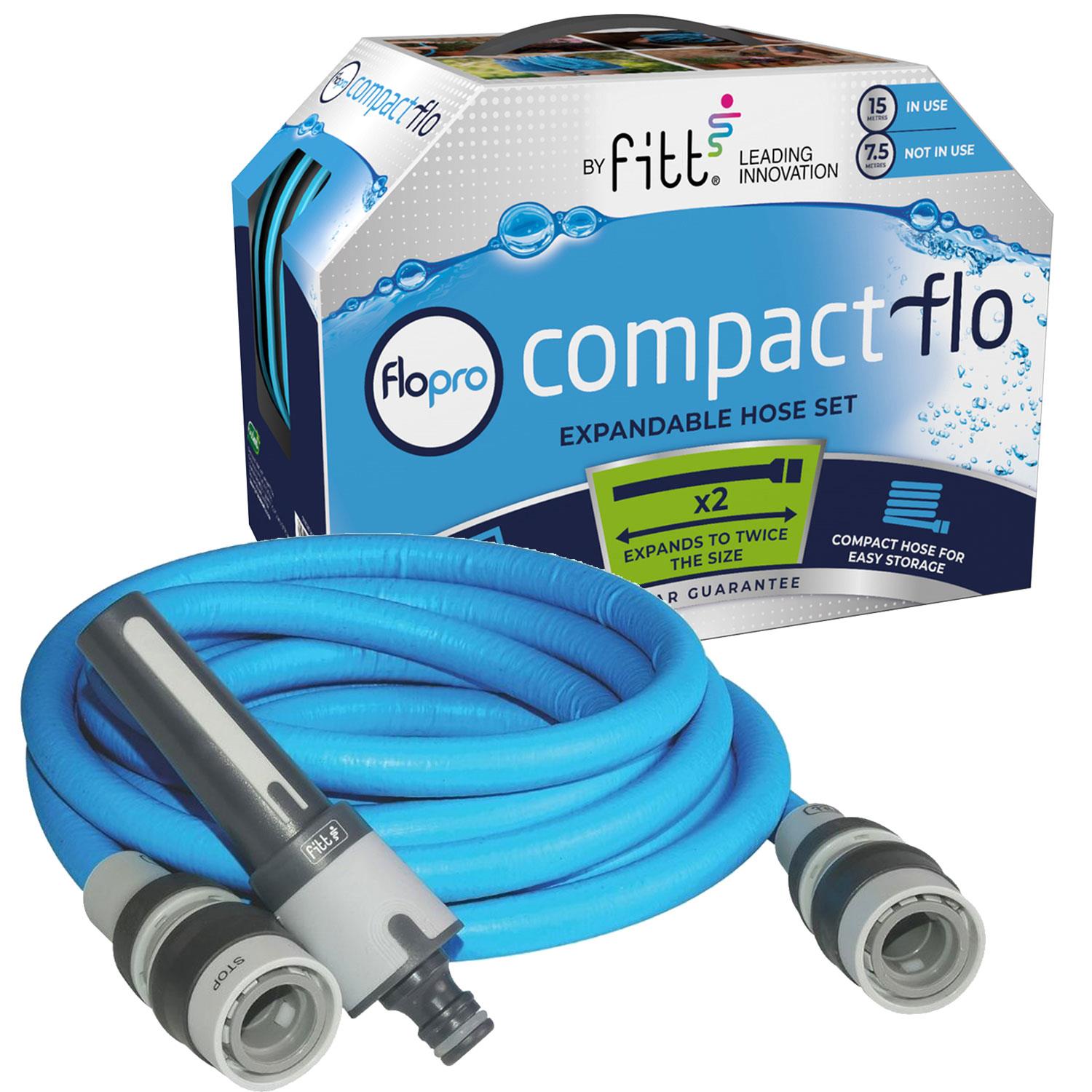 Fitt Ikon Expandable Garden Hose Complete Set 15m Blue | Blue