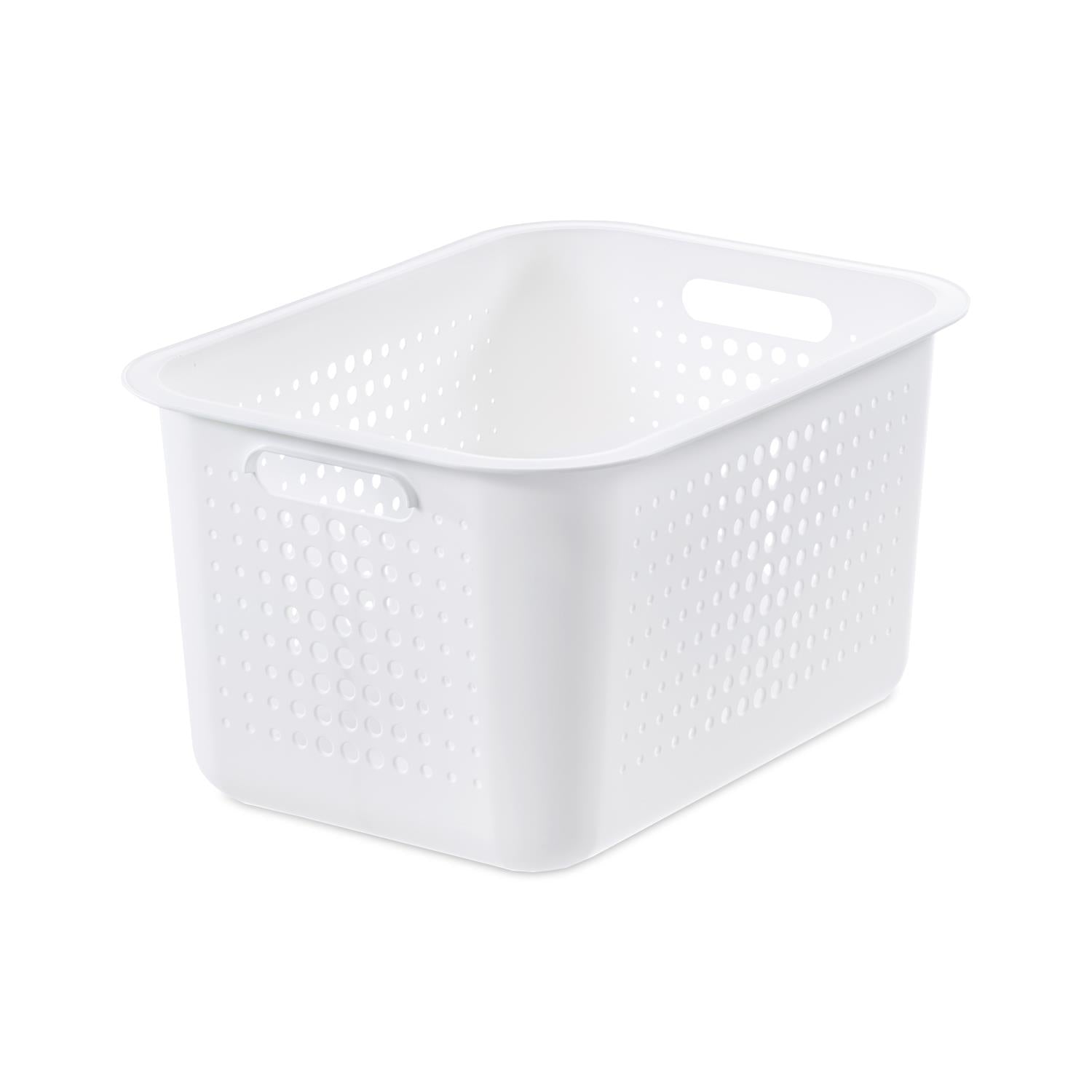 Lightweight & Durable Basket Recycled 20 Storage Box 13l, White