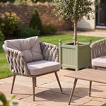 Hartley 4 Seater Garden Lounge Set With Coffee Table | Beige