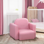 Kids Mini Sofa 2 In 1 Table Chair Set Children Armchair Seat Girl Boys | Pink