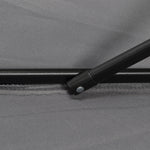 2m Parasol Patio Umbrella With 6 Ribs | Dark Gray